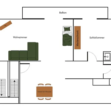 Apartment Waldgefluester *